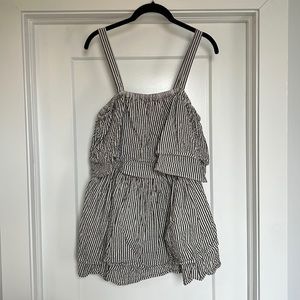 Tularosa striped dress with adjustable straps from Revolve